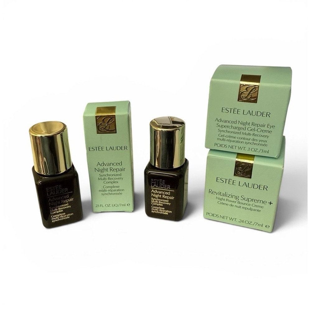Estée Lauder Advanced Night Repair 10-Pc Set + Youth Power Creme, Balm Mini New
